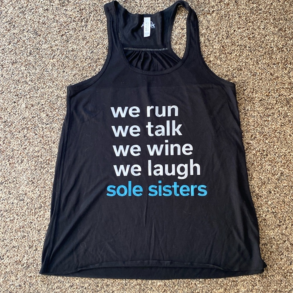 Sole Sister Gone for a Run Flowy Racerback Tank